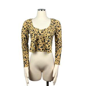 Leopard Print Sweater Set Size XS
